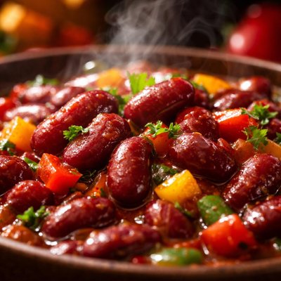 Image of Red Beans with Bell Pepper