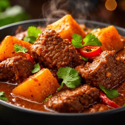 Image of Red Beef and Pumpkin Curry