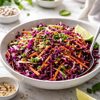 Image of Red Cabbage and Carrot Salad