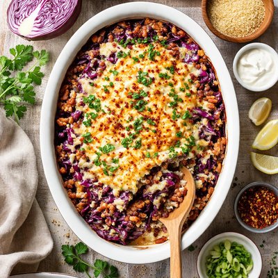 Image of Red Cabbage Millet Gratin German Vegetarian