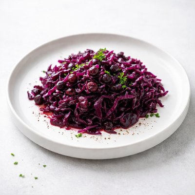 Image of Red Cabbage or Blue Kraut Rotkohl Oder Blaukraut
