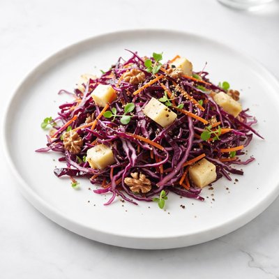 Image of Red Cabbage Salad with Smoked Cheese