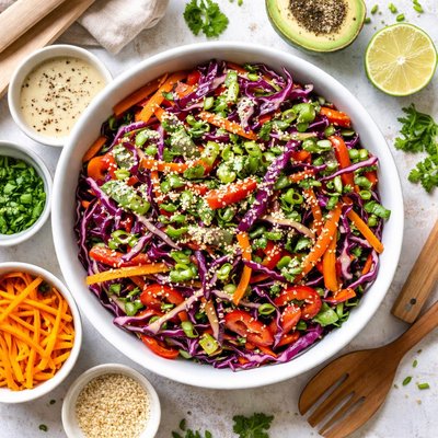 Image of Whole30 Red Cabbage Slaw