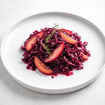 Image of Red Cabbage W Apples and Grape Jelly