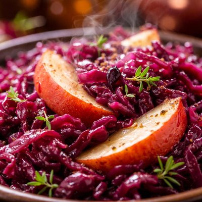 Image of Red Cabbage with Apple