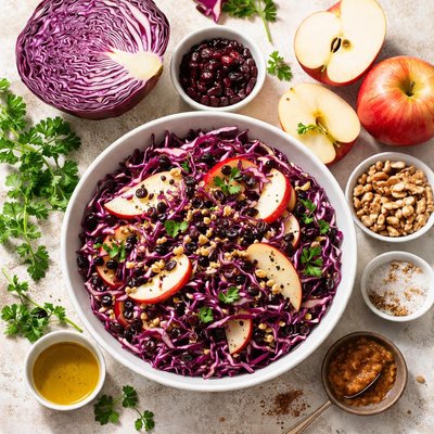 Image of Red Cabbage with Apples