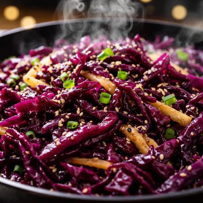 Image of Red Cabbage with Ginger and Balsamic Vinegar