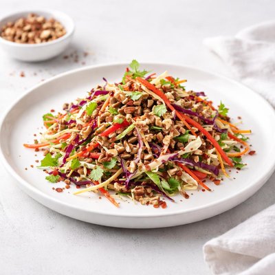 Image of Red Chile and Pecan Coleslaw
