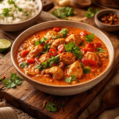 Image of Red Coconut Chicken Curry