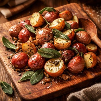 Image of Red Creamer Potatoes Tossed in Sage