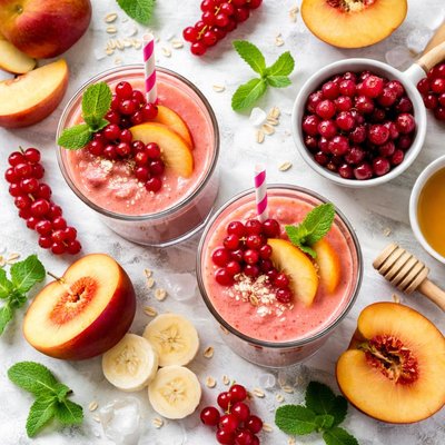 Image of Red Currant Peach Smoothie