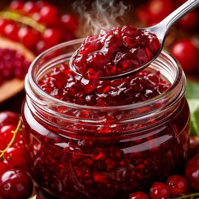 Image of Red Currant Pomegranate Cranberry Jelly Reduced Sugar