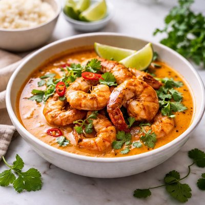 Image of Red Curry Prawns