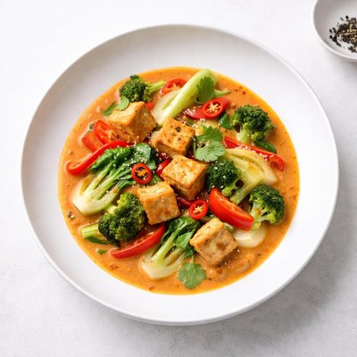 Image of Red Curry with Tofu Vegetables