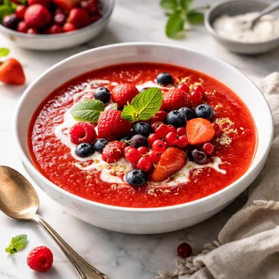 Image of Red Fruit Soup Norway