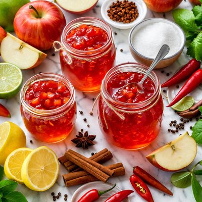Image of Red Hot Apple Jelly