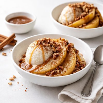 Image of Red Hot Cinnamon Pear Sundaes