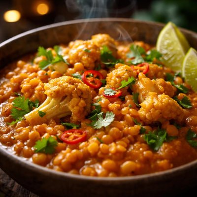 Image of Red Lentil and Cauliflower Curry