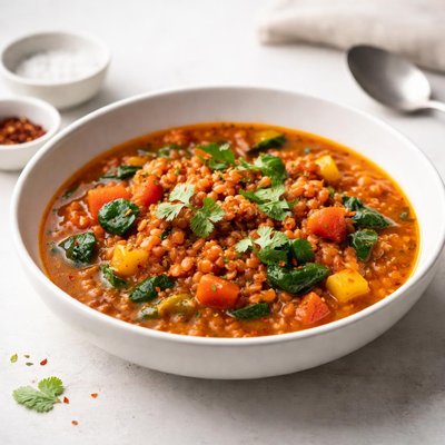 Image of Red Lentil and Vegetable Stew