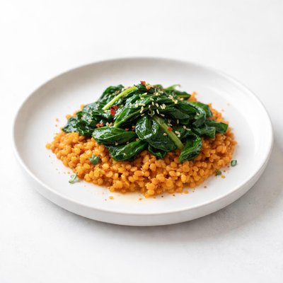 Image of Red Lentils and Spinach
