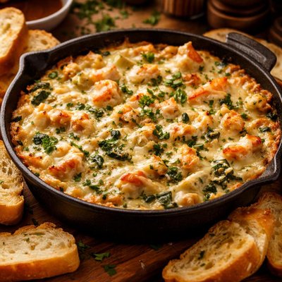 Image of Red Lobster Hot Crab Spinach Artichoke Dip Copycat Recipe