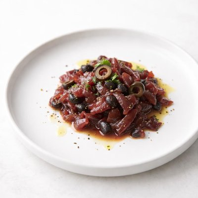 Image of Red Onion and Black Olive Sauce