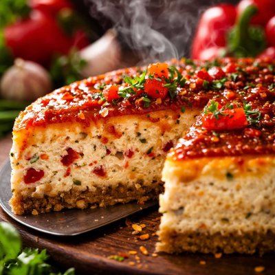 Image of Red Pepper Cheesecake