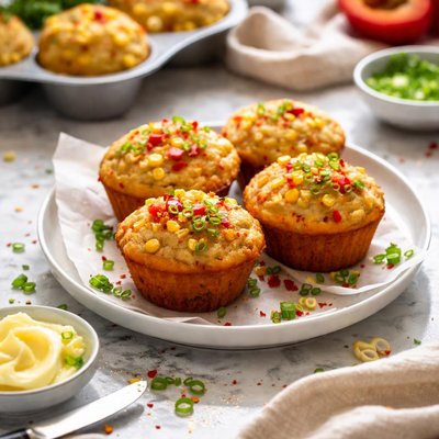 Image of Red Pepper Corn Muffins