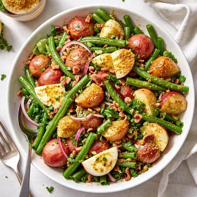 Image of Red Potatoes Green Bean Salad with Dijon Vinaigrette