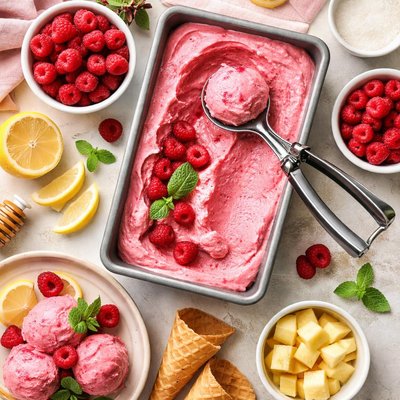 Image of Red Raspberry Sherbet