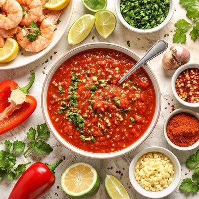 Image of Red Sauce for Boiled Shrimp