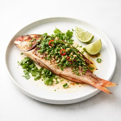 Image of Red Snapper Baked with Cilantro