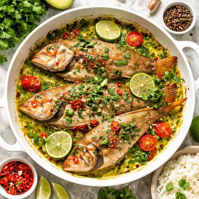 Image of Red Snapper in Cilantro