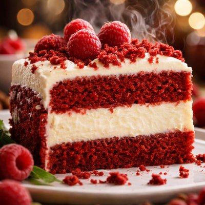 Image of Red Velvet Cheesecake Cake