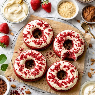 Image of Vegan Red Velvet Donut