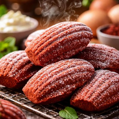 Image of Red Velvet Madeleines