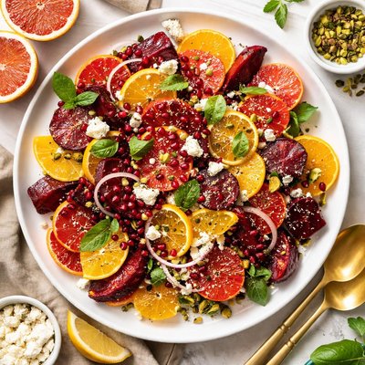 Image of Red White and Orange Salad