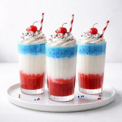 Image of Red White Blue Milk Shakes