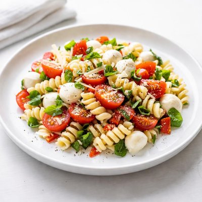 Image of Red White N Cheese Pasta Salad