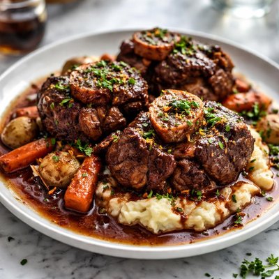 Image of Red Wine Braised Center Cut Beef Shanks