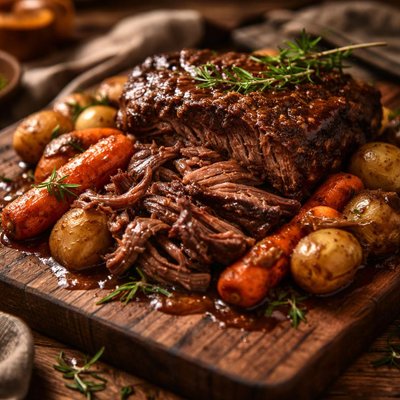 Image of Red Wine Crock Pot Roast