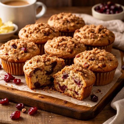 Image of Reduced Fat Cranberry Cappuccino Muffins
