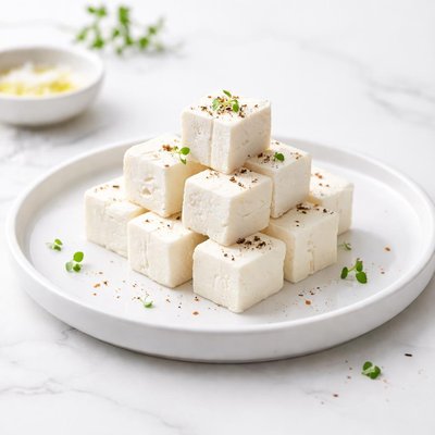 Image of Reduced Fat Homemade Cheese Indian Paneer