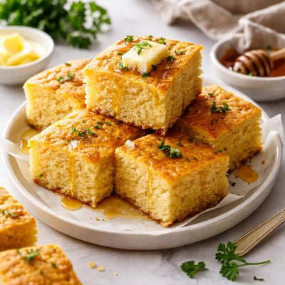 Image of Reduced Fat Moist Sweet Cornbread