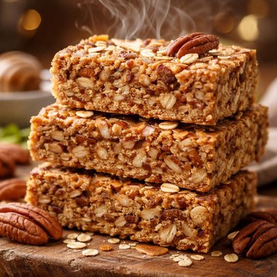 Image of Reduced Fat Pecan Oat Bars