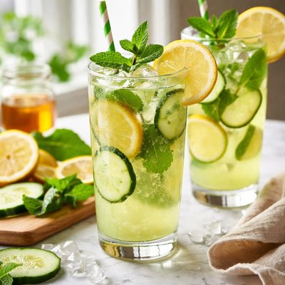 Image of Refreshing Cucumber Lemonade