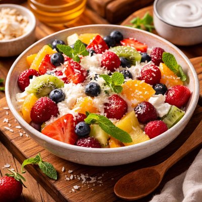 Image of Whole30 Refreshing Fruit Salad with Yogurt