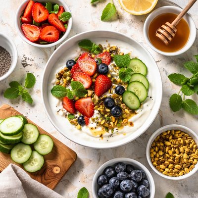 Image of Vegan Refreshing Mint Yogurt