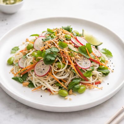 Image of Vegetarian Refreshing Rice Noodle Salad