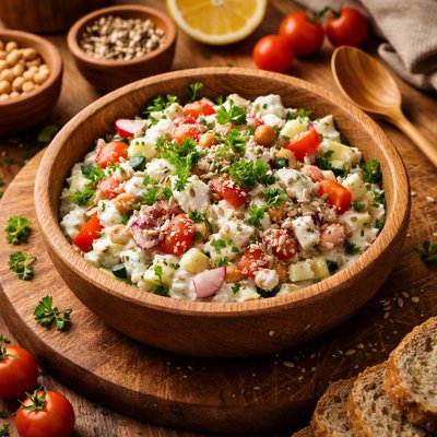 Image of Vegan Refreshing Yogurt Salad